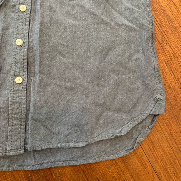 Grey/blue Cotton Tradlands Button Down - Picture 10 of 11
